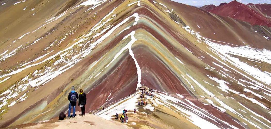 Snow on Rainbow Mountain
